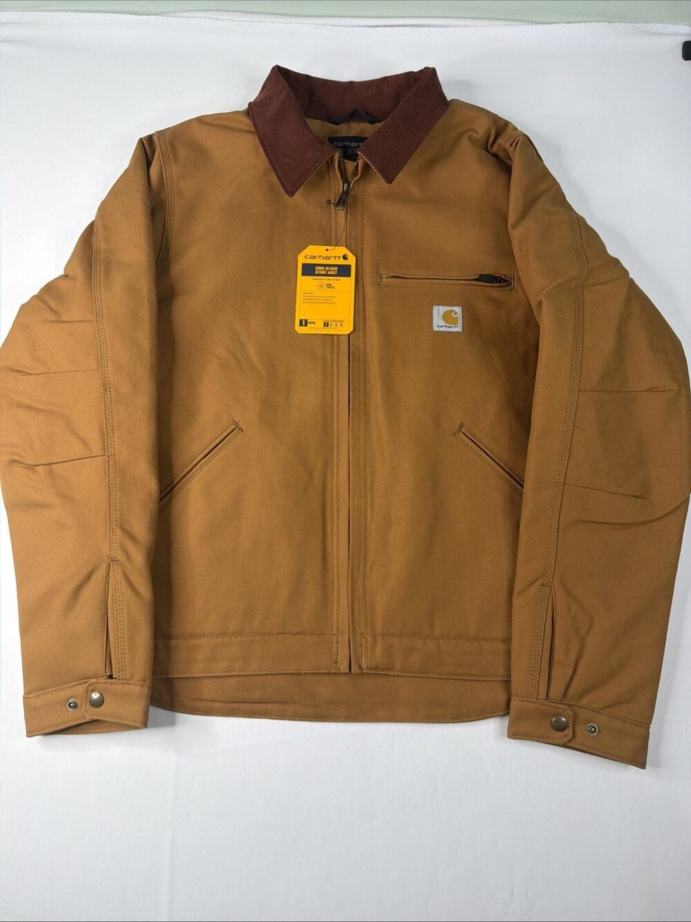 Carhartt Iconic J01 Duck Detroit Jacket Brown Men’s Size M New With Tags Work